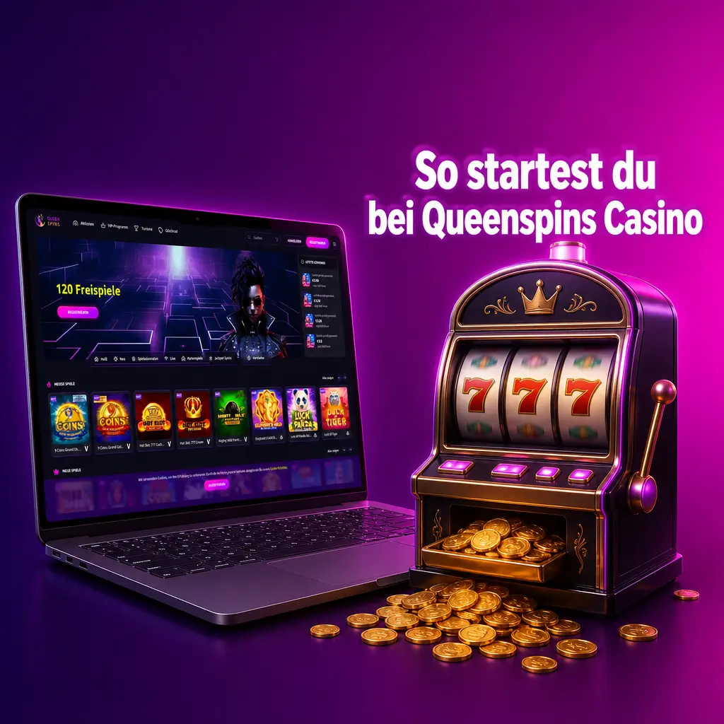 Schritt-für-Schritt-Anleitung zur Registrierung bei Queenspins Casino inklusive Einzahlung und Aktivierung des Willkommensbonus
